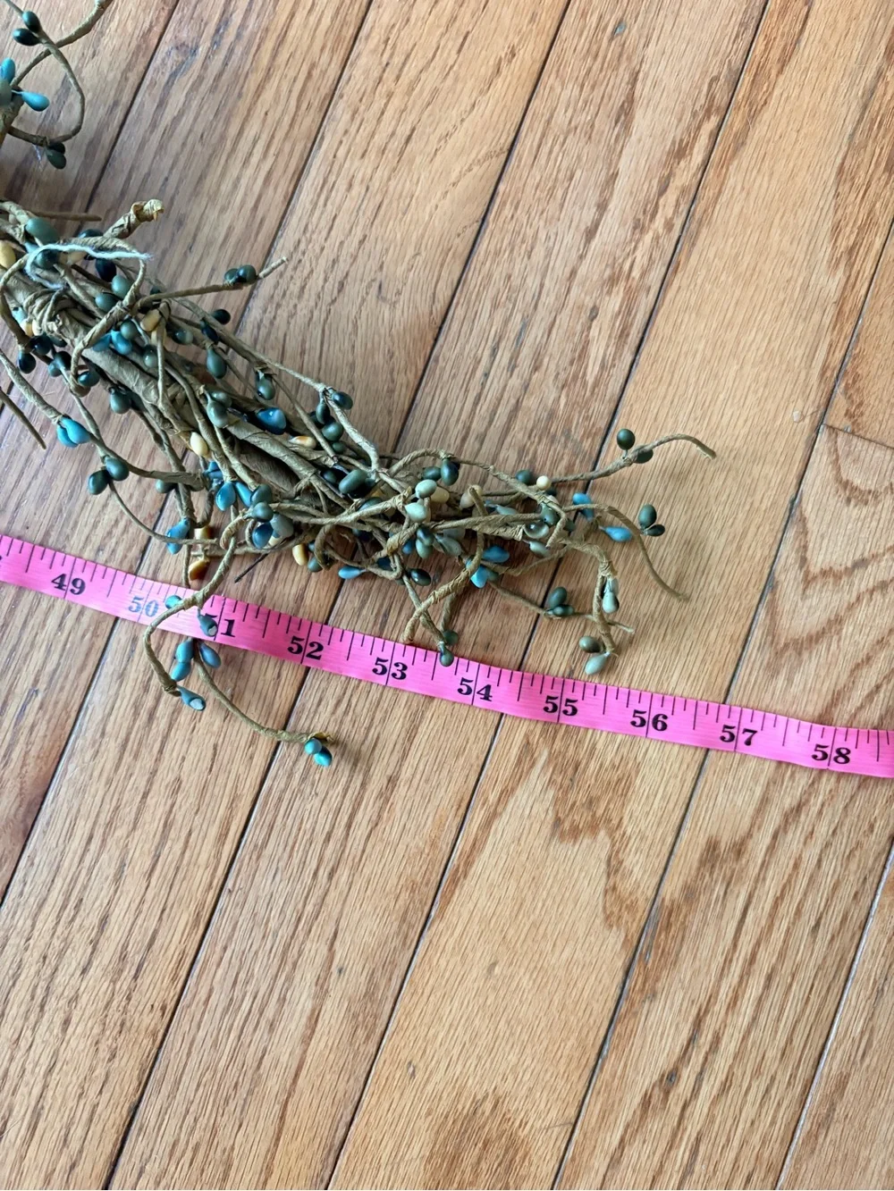 Vintage 3 Pc  Floral Pip Decorative Berry Garland - Picture 7 of 7